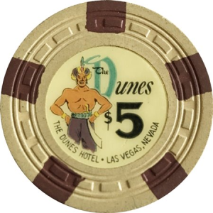 The Dunes $5 Casino Chip