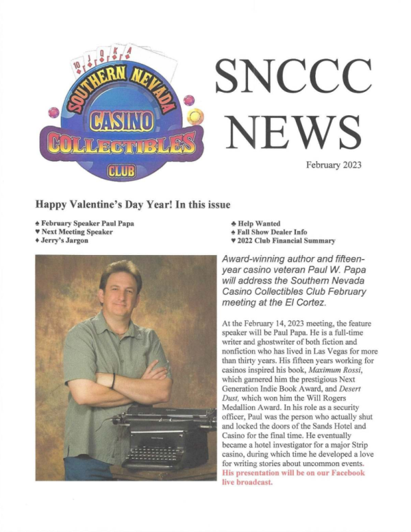 FEBRUARY 2023 SNCCC NEWSLETTER