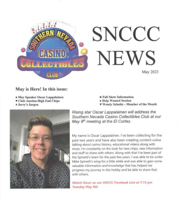 MAY 2023 SNCCC NEWSLETTER