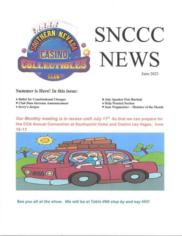 JUNE 2023 SNCCC NEWSLETTER