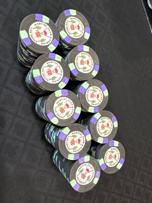 BCC Martini Club $100 Chips. 2 Racks available