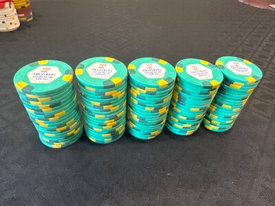 PCA $25’s Casino used. Rack