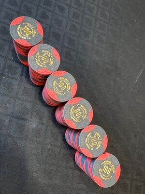 Harrahs NO Tournament Chips. 120 chips.