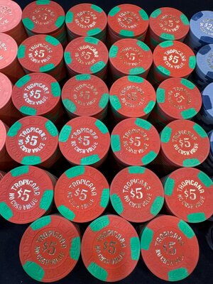 Tropicana Hot Stamp Set 755 chips